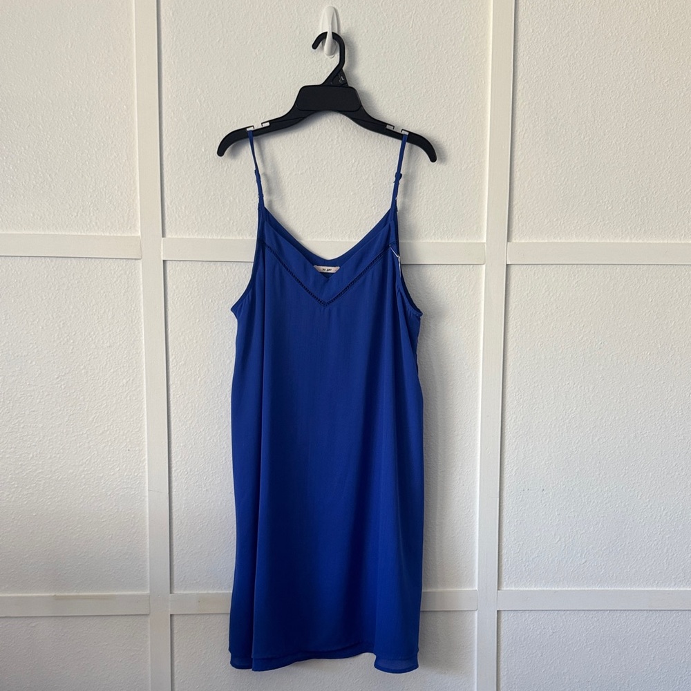 Francesca's Collections Royal Blue V-Neck Dress